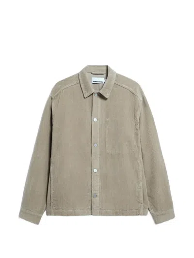 Armedangels Relaxed-fit Corduroy Jacket In Green