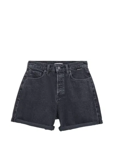 Armedangels Sheaari Denim Shorts In Black