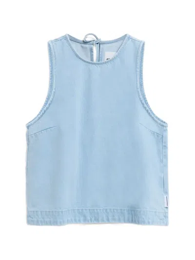 Armedangels Sleeveless Denim Top In Blue