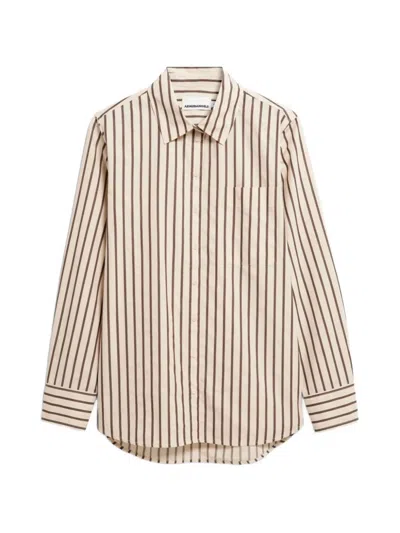 Armedangels Striped Loose-fit Shirt In Multi