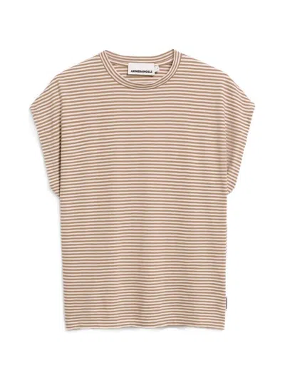 Armedangels Striped T-shirt In 中性色