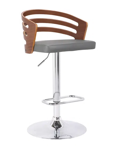 Armen Living Adele Mid-century Adjustable Swivel Barstool