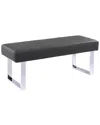 Armen Living Amanda Contemporary Dining Bench