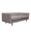Armen Living Annabelle 80" Polyester, Nylon With Wood Legs Sofa In Gray,black