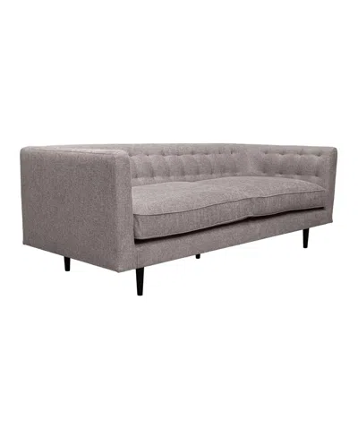 Armen Living Annabelle 80" Polyester, Nylon With Wood Legs Sofa In Gray,black