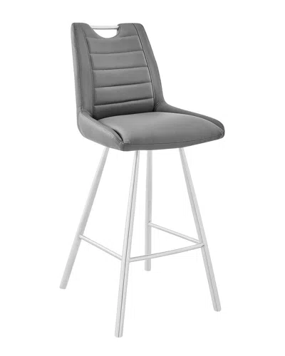 Armen Living Arizona 26in Counter Height Bar Stool In Gray