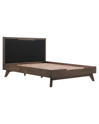Armen Living Astoria Platform Bed Frame In Brown