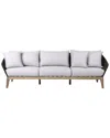 Armen Living Athos Indoor Outdoor 3 Seater Sofa In Gray