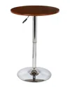 Armen Living Bentley Adjustable Pub Table In Brown