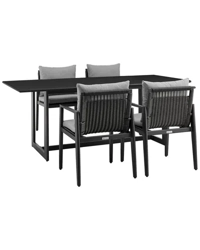 ARMEN LIVING ARMEN LIVING CAYMAN OUTDOOR PATIO 5PC DINING TABLE SET