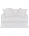 Armen Living Ciara 53 Upholstered Chair And A Half
