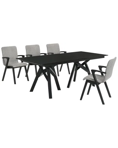 ARMEN LIVING ARMEN LIVING CORTINA AND VARDE 5PC RECTANGULAR DINING SET