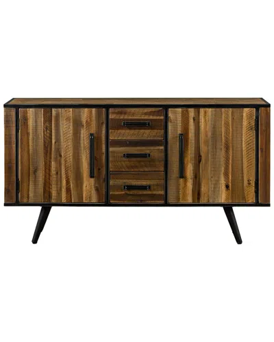Armen Living Cusco Acacia Rustic Buffet Cabinet In Brown