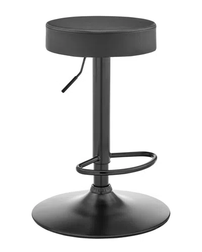 Armen Living Dax Backless Adjustable Bar Stool In Gray