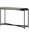 Armen Living Dua Concrete And Metal Modern Console Table In Gray
