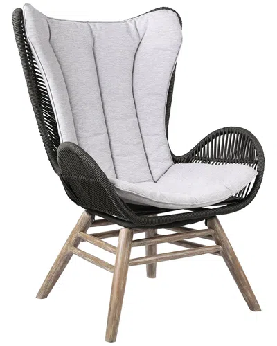 Armen Living King Indoor Outdoor Lounge Chair In Gray