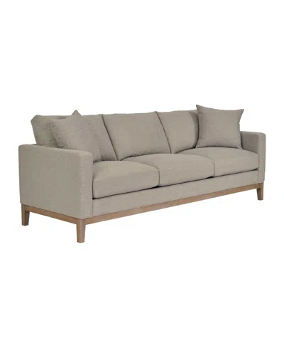 Armen Living Donna 93" Upholstered Sofa In Platinum Gray,coastal Gray