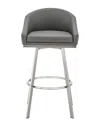 Armen Living Eleanor 26in Swivel Counter Stool