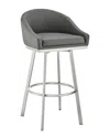 Armen Living Eleanor 26in Swivel Counter Stool