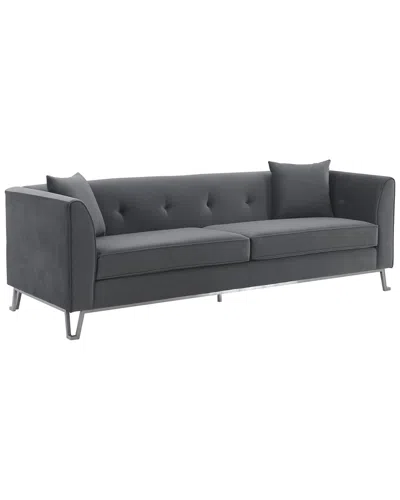 Armen Living Everest 90in Upholstered Sofa In Gray