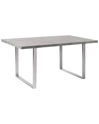 Armen Living Fenton Contemporary Dining Table In Blue