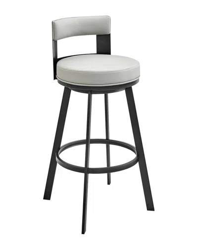 Armen Living Flynn 26in Swivel Counter Stool In Black