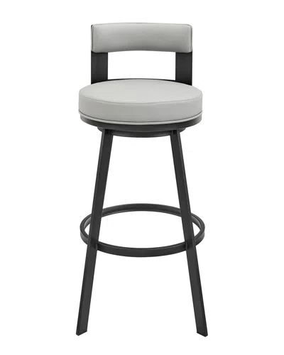 Armen Living Flynn 30in Swivel Bar Stool In Black