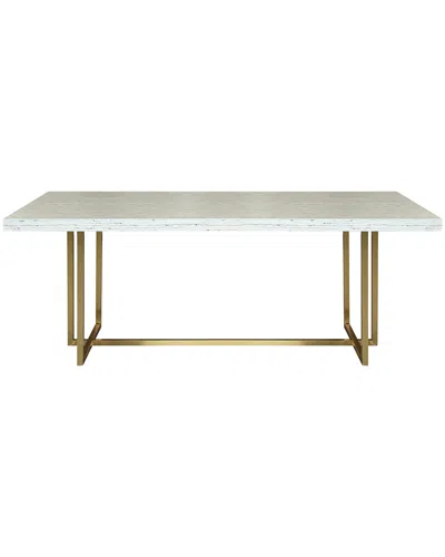 Armen Living Harmony Contemporary Dining Table In White