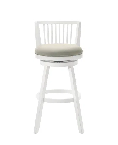 Armen Living Harper 30" Rubberwood Bar Height Barstool In Green