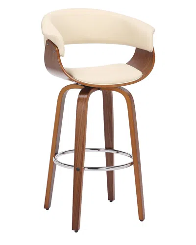 Armen Living Julyssa 30in Bar Height Swivel Bar Stool In Cream