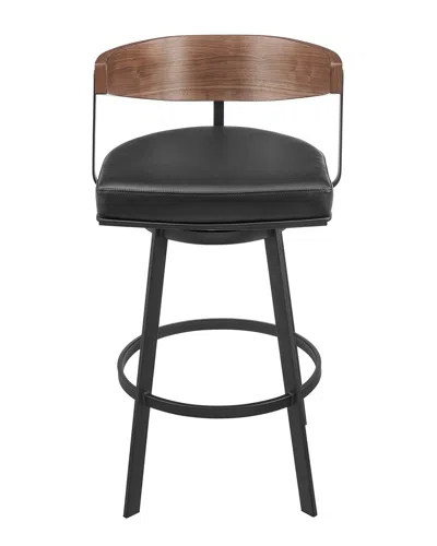 Armen Living Lacey 26in Swivel Counter Stool In Black
