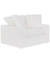 Armen Living Liberty 51.5in Upholstered Chair And A Half