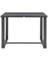 Armen Living Menorca Outdoor Patio Dining Table In Grey