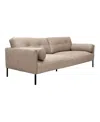 Armen Living Michalina 84" Polyester, Nylon With Metal Legs Sofa In Beige,black