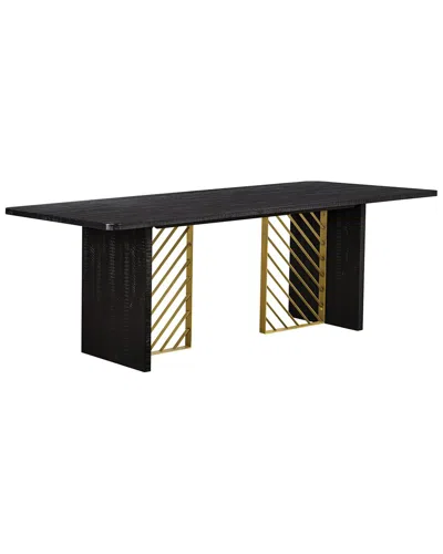 Armen Living Monaco Wood Dining Table In Black