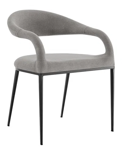 Armen Living Morgan Upholstered Dining Chair In Gray