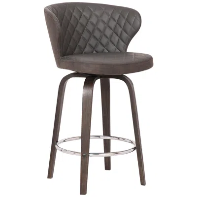 Armen Living Mynette 30 Swivel Bar Stool In Brown
