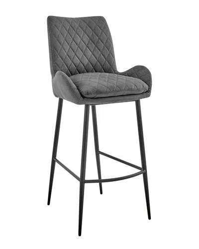 Armen Living Panama 26in Counter Height Bar Stool In Charcoal