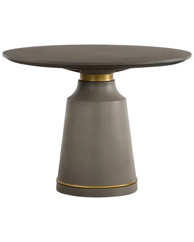 Armen Living Pinniconcrete Round Dining Table In Gray