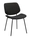 Armen Living Quest Charcoal Modern Dining Accent Chair In Charcoal