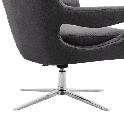 Armen Living Quinn Accent Chair In Grey