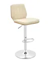 Armen Living Sabine Adjustable Swivel In Cream