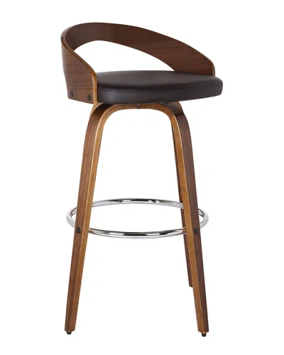 Armen Living Sonia 26in Counter Height Barstool In Brown