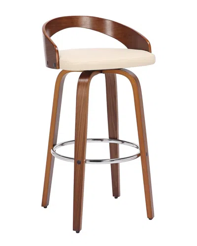 Armen Living Sonia 26in Counter Height Swivel Bar Stool In Cream