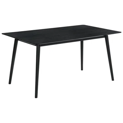 ARMEN LIVING WESTMONT59" WIDE BLACK WOOD RECTANGULAR DINING TABLE