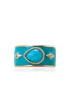 Armenta 14k Rose Gold And Sterling Silver Turquoise Ring
