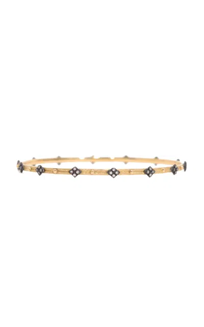 Armenta 18k Gold Crivelli Sterling Silver And Diamond Bangle