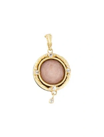 Pre-owned Armenta 18k Quartz Doublet, Sapphire & Diamond Pendant In Multicolor