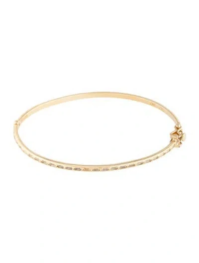 Pre-owned Armenta 18k Sapphire Hinged Bangle, 6.75" In Multicolor