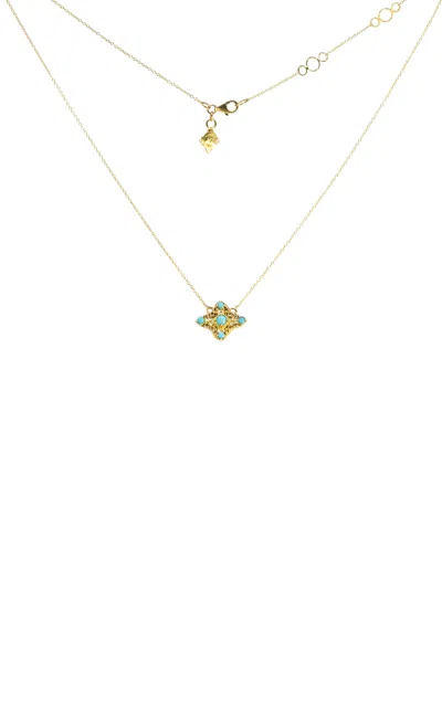 Armenta 18k Yellow Gold; Diamond And Turquoise Necklace